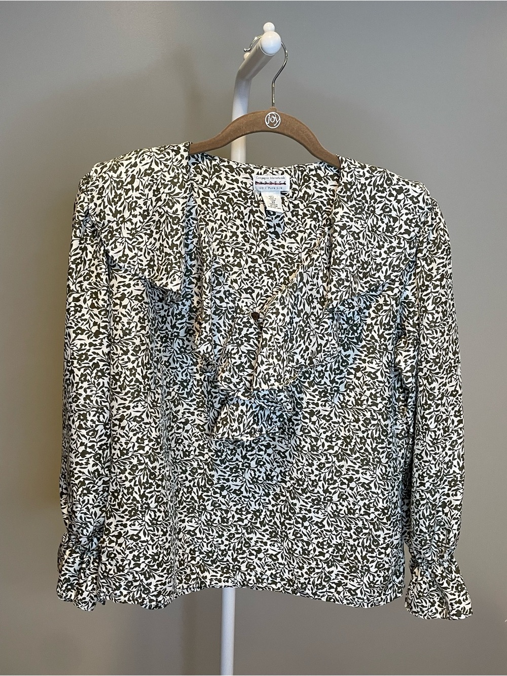 Vintage Express Compagnie Internationale 100% Silk Blouse (90s/Y2K)  - XS